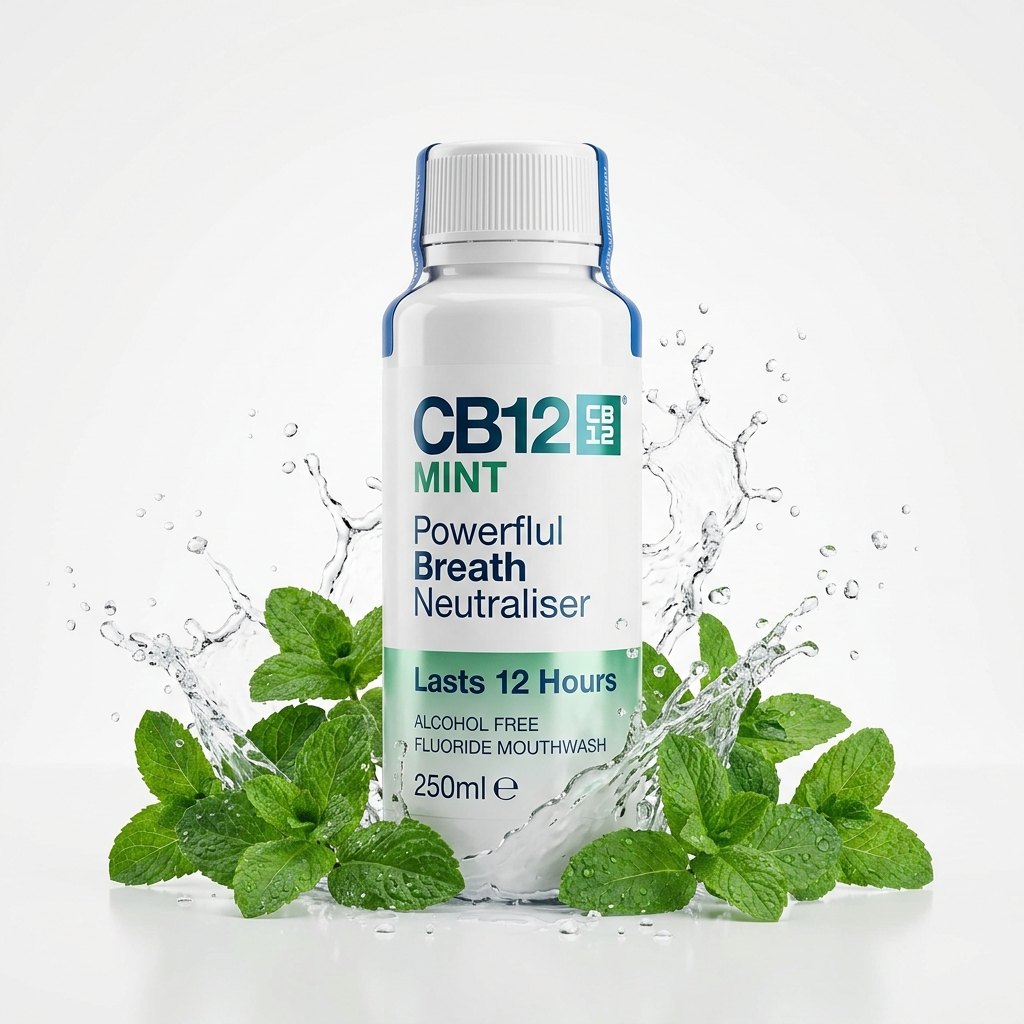 Nước Súc Miệng Kiểm Soát Hơi Thở 12H CB12 Mint Hương Bạc Hà 250ml - Khử Hôi Miệng - Phân phối chính hãng