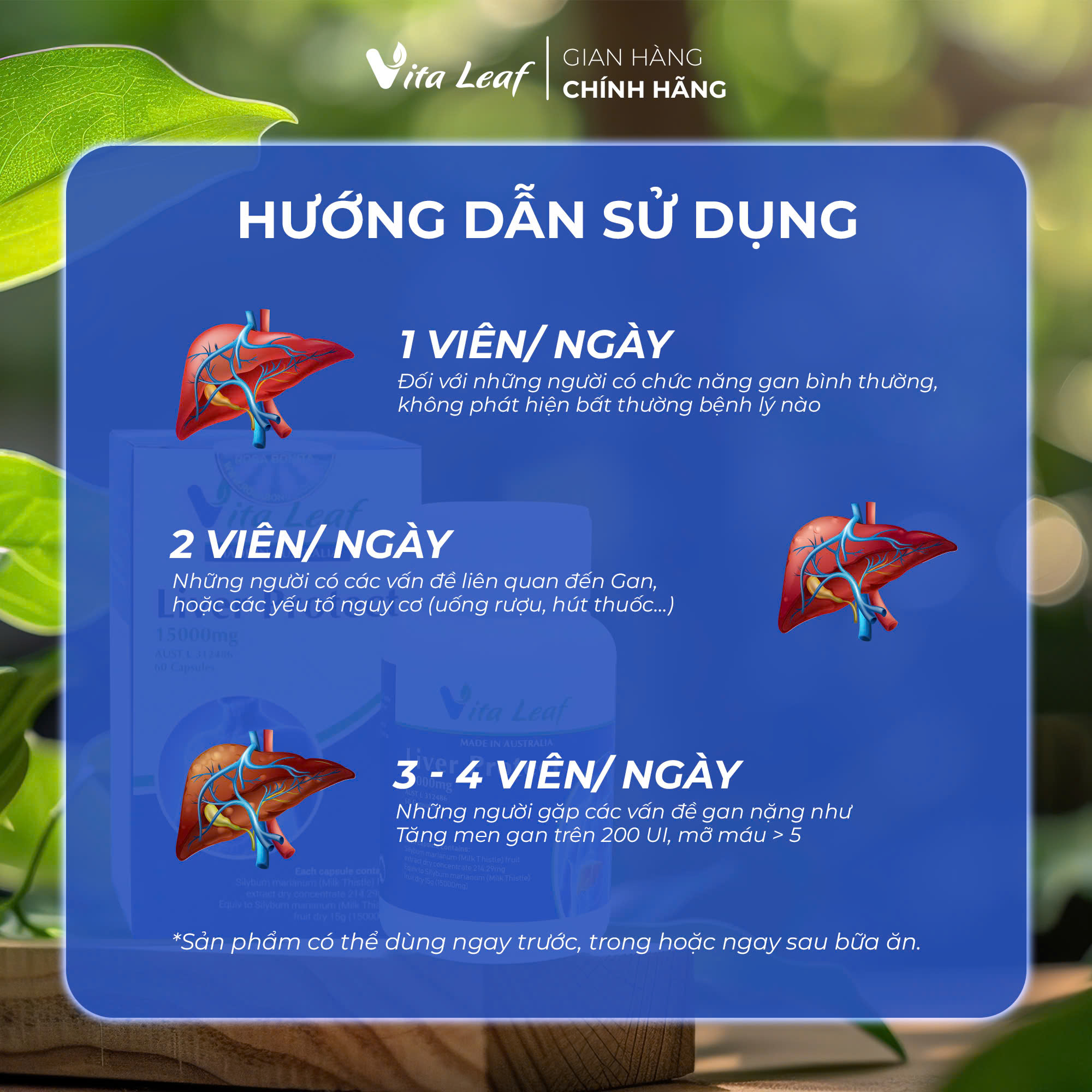 Viên uống Liver Protect 15000mg – Bảo vệ và duy trì chức năng gan (60 viên) - Ảnh 7