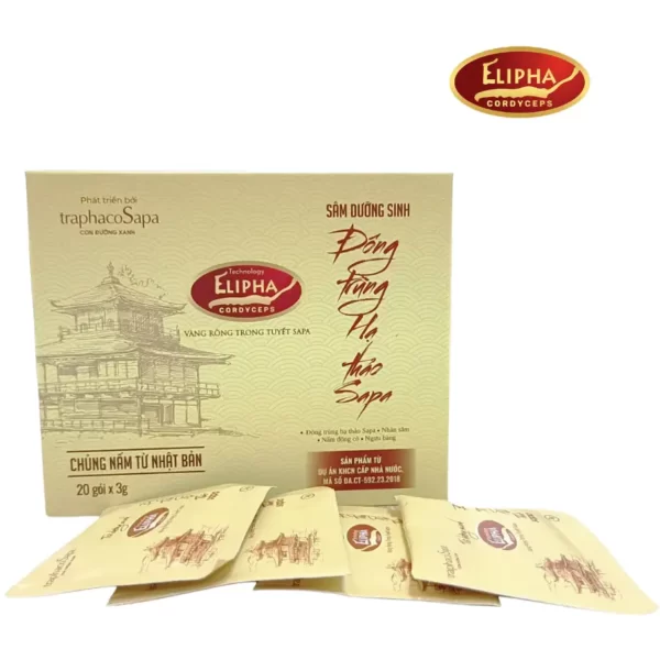 Sâm Dưỡng Sinh Đông Trùng Hạ Thảo Sapa Elipha - Chủng nấm từ Nhật Bản - Traphaco Sapa - Vitafood - Dropbiz