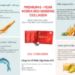 Thành Phần Và Công Dụng Hồng Sâm Collagen Cao Cấp Hàn Quốc Hộp 30 Gói X 10ml - Dropbiz