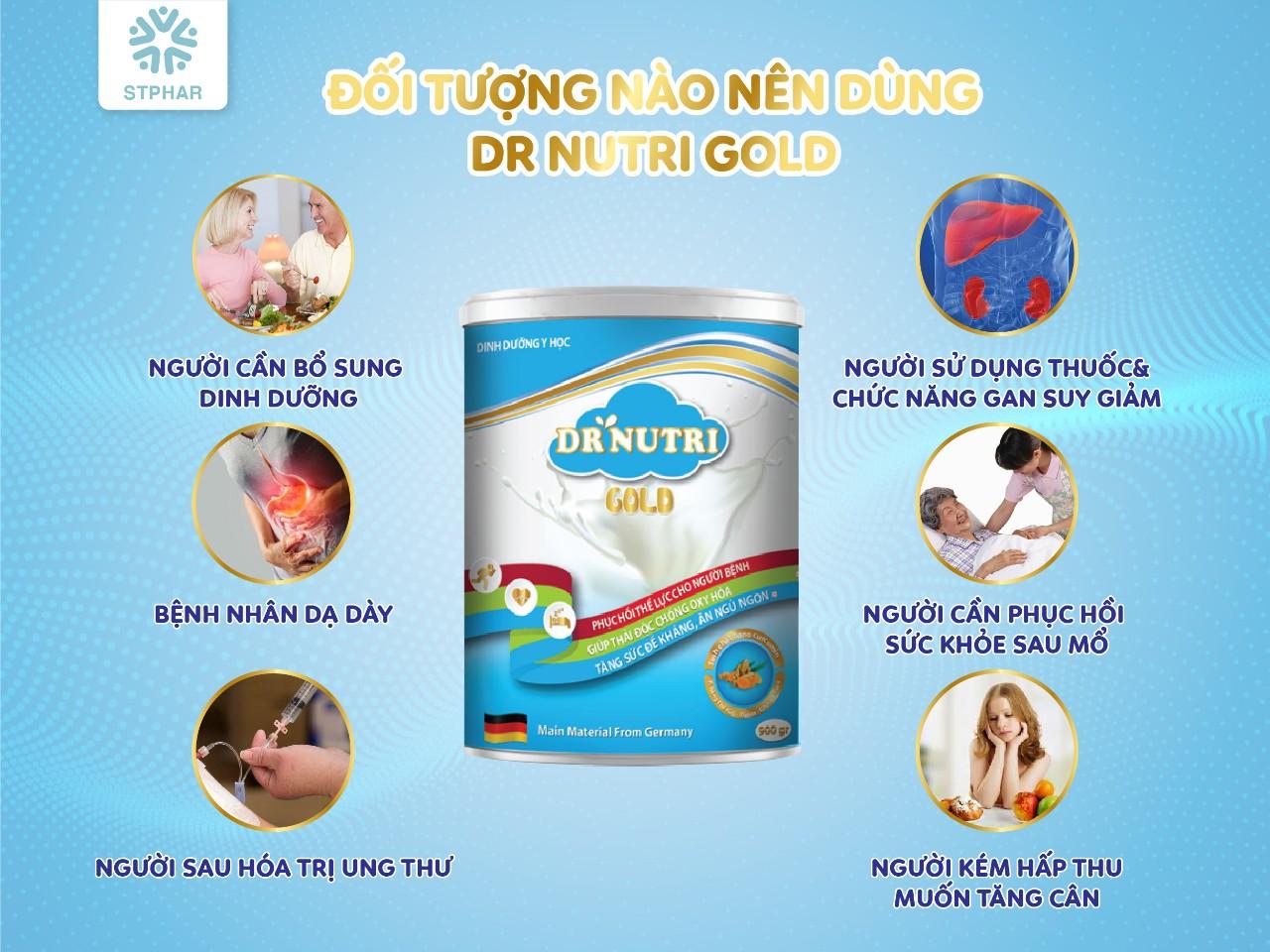 Đối tượng nên sử dụng sữa nghệ tăng cân Dr. Nutri Gold