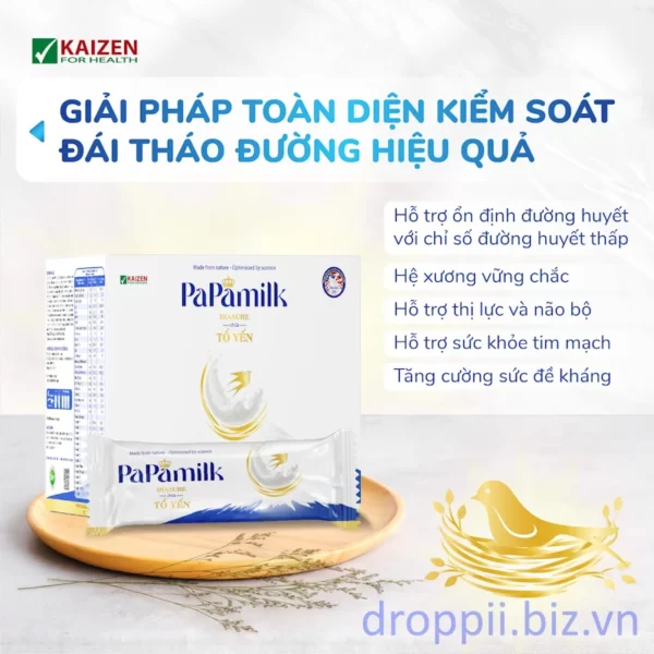 Sữa Non Papamilk Diasure Chứa Tổ Yến Hỗ Trợ Tiểu đường 1