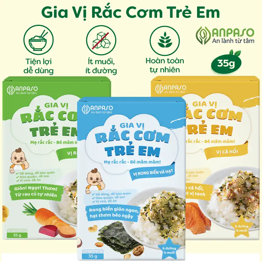 Gia Vị Rắc Cơm Cho Bé - Gia Vị Rắc Cơm Trẻ Em Anpaso - Droppii Mall