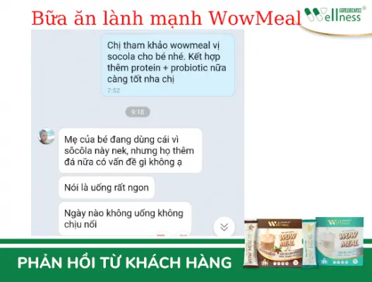 Khách hàng review Bữa ăn lành mạnh WOW MEAL và WOW MEAL F1 CHOCOLATE - Dropbiz