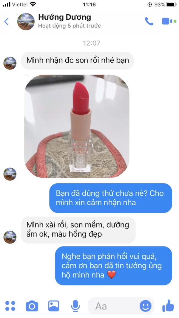 Review Son Dưỡng Môi Trị Thâm Saffron C'choi - Hình 35