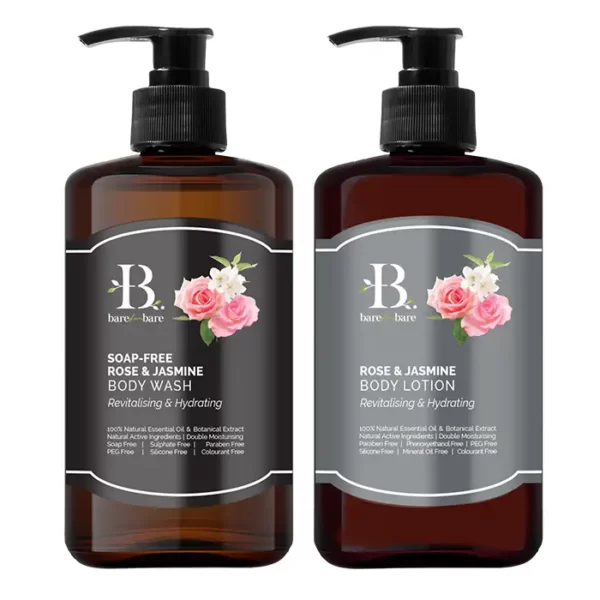 Bộ chăm sóc cơ thể Rose and Jasmine - Cấp ẩm và phục hồi Bare for Bare chính hãng giá tốt - Dropbiz