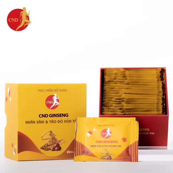 Cnd Ginseng Nhân Sâm Và Táo đỏ Hòa Tan - Sâm Bắc Mỹ Canada - Dropbiz