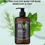 Gel tắm dưỡng ẩm Bare For Bare - Rosemary & Mint (dưỡng ẩm & trẻ hóa) chính hãng giá tốt - Dropbiz