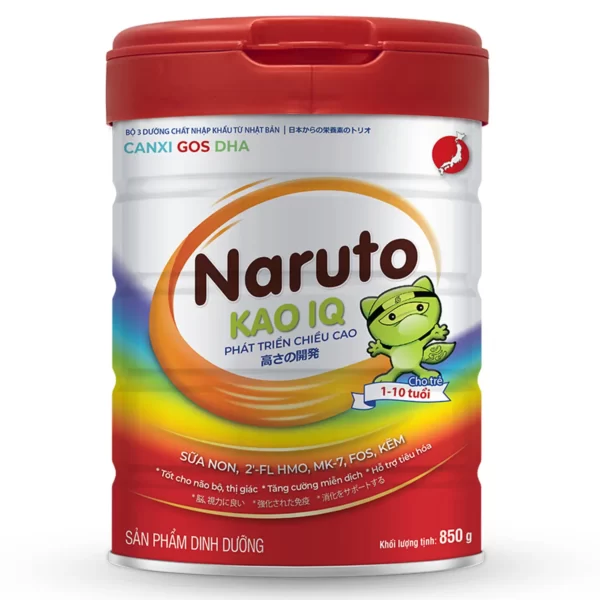 Sữa bột Naruto KAO IQ chính hãng giá tốt 850g - Phát triển chiều cao - SK Milk - Dropbiz