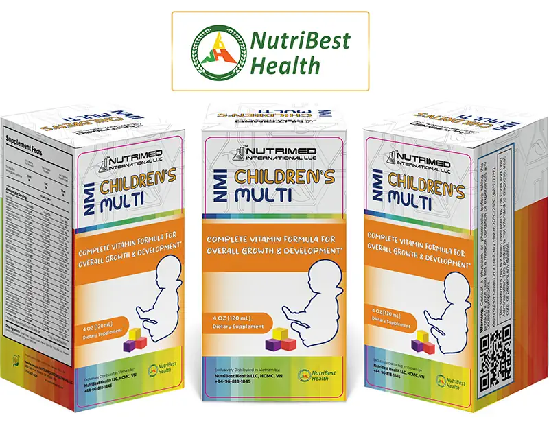 Thực phẩm Bổ sung một số vitamin giúp tăng cường sức đề kháng NMI Children’s Multi - NUTRIMED INTERNATIONAL LLC - Nutribest Health - Dropbiz