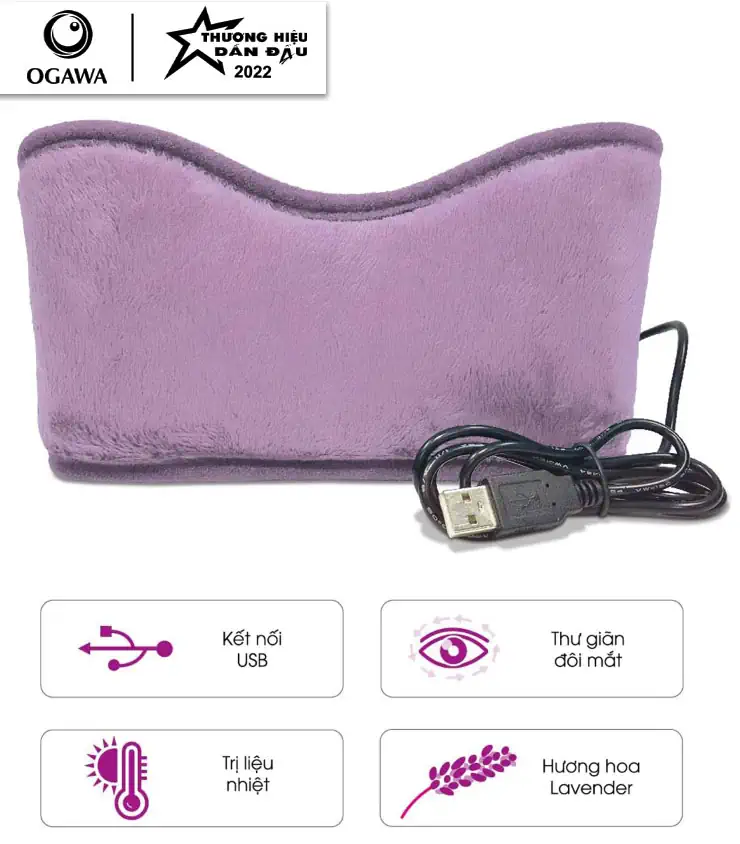 Tiện ích và tính năng Máy Massage mắt Ogawa USB Eye Mask With Lavender Aroma - Dropbiz