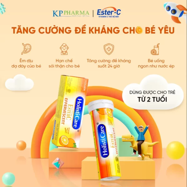 Bổ Sung Vitamin C An Toàn Cho Bé Suốt Cả Ngày Dài - Ester C - Dropbiz