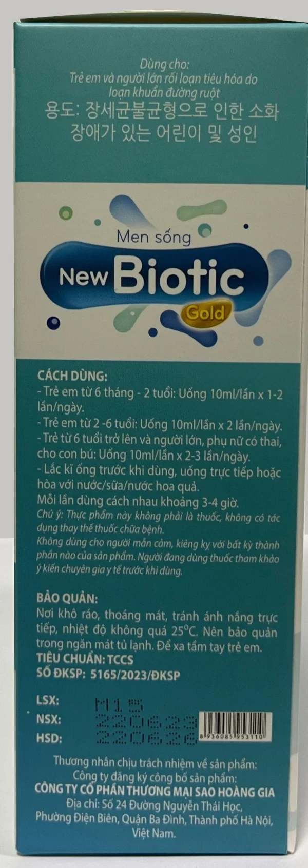 Cách Dùng Men Sống New Biotic Gold - Dropbiz