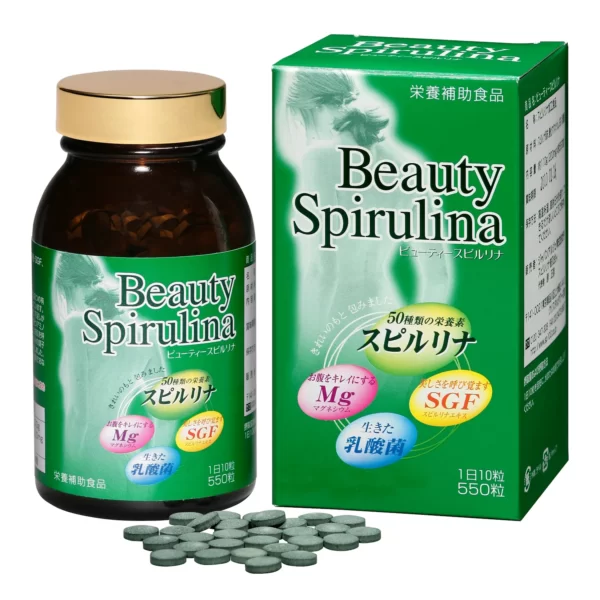 Tảo Beauty Spirulina Nhật Bản Hộp 550 Viên - Dropbiz