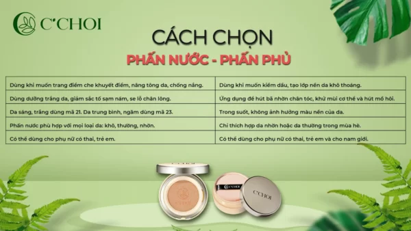 Cách Chọn Phấn Nước - Phấn Phủ - Dropbiz