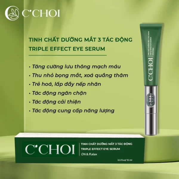 Công Dụng Tinh Chất Dưỡng Mắt 3 Tác động C’choi - Triple Effect Eye Serum - Punar - Dropbiz