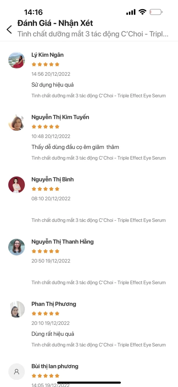 Review Tinh Chất Dưỡng Mắt Triple Effect Eye Serum 3 Tác động C’choi