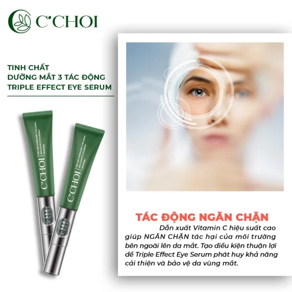 Tinh Chất Dưỡng Mắt 3 Tác động C’choi - Triple Effect Eye Serum - Tác Dụng Của Vitamin C Hiệu Suất Cao - Punar - Dropbiz