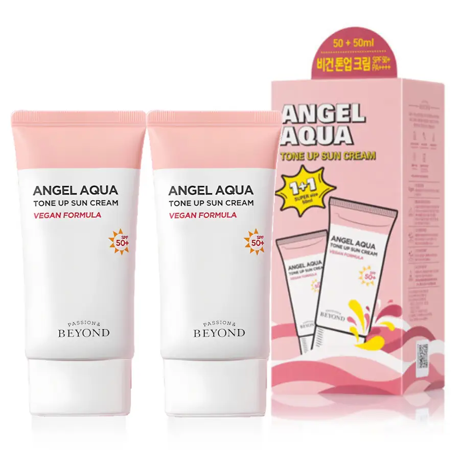 Kem Chống Nắng Nâng Tông Beyond Angel Aqua Tone Up Sun Cream 1+1 (2 Tuýp) - Droppii Mall