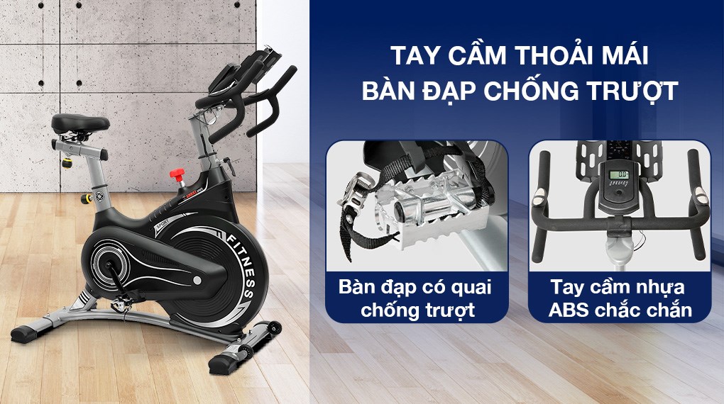 Tay cầm và bàn đạp trên xe đạp tập Airbike Sport MK-332