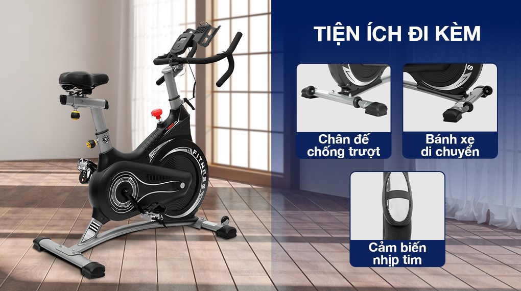 Tiện ích trên xe đạp tập thể dục Airbike Sport MK-332