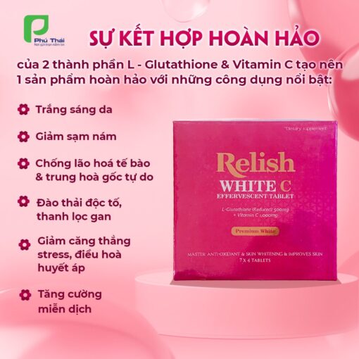 relish white c 28 vien glutathione vitamin c trang da thai doc 7017 1 - Dropbiz