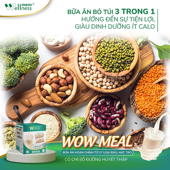 Chọn Wow Meal thay thế bữa ăn thông thường dành cho người ăn chay hoặc người bị tiểu đường - Dropbiz