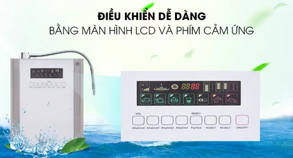 Điều Khiển Dễ Dàng Bằng Màn Hình Lcd Và Phím Cảm ứng