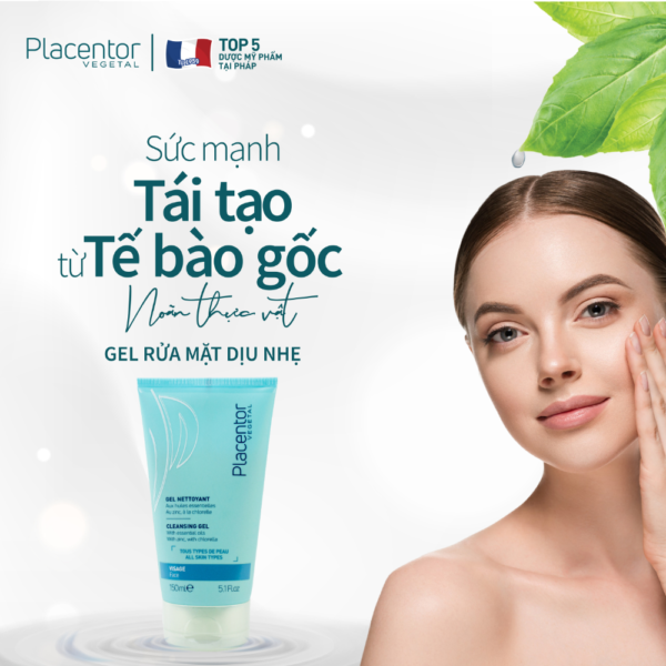 Gel Rửa Mặt Sạch Sâu Từ Thực Vật Placentor Vegetal Cleansing Gel Face (3)