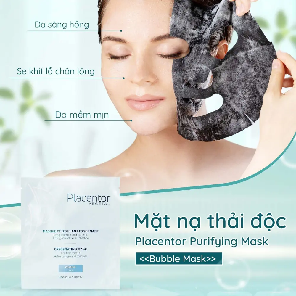 Lợi ích Của Mặt Nạ Thải độc Tố, Tái Tạo Da Vegetal Purifying Mask