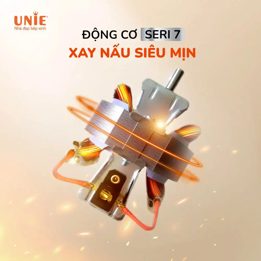 Động Cơ Seri 7 Xay Nấu Siêu Mịn -máy Làm Sữa Hạt Unie Umb12