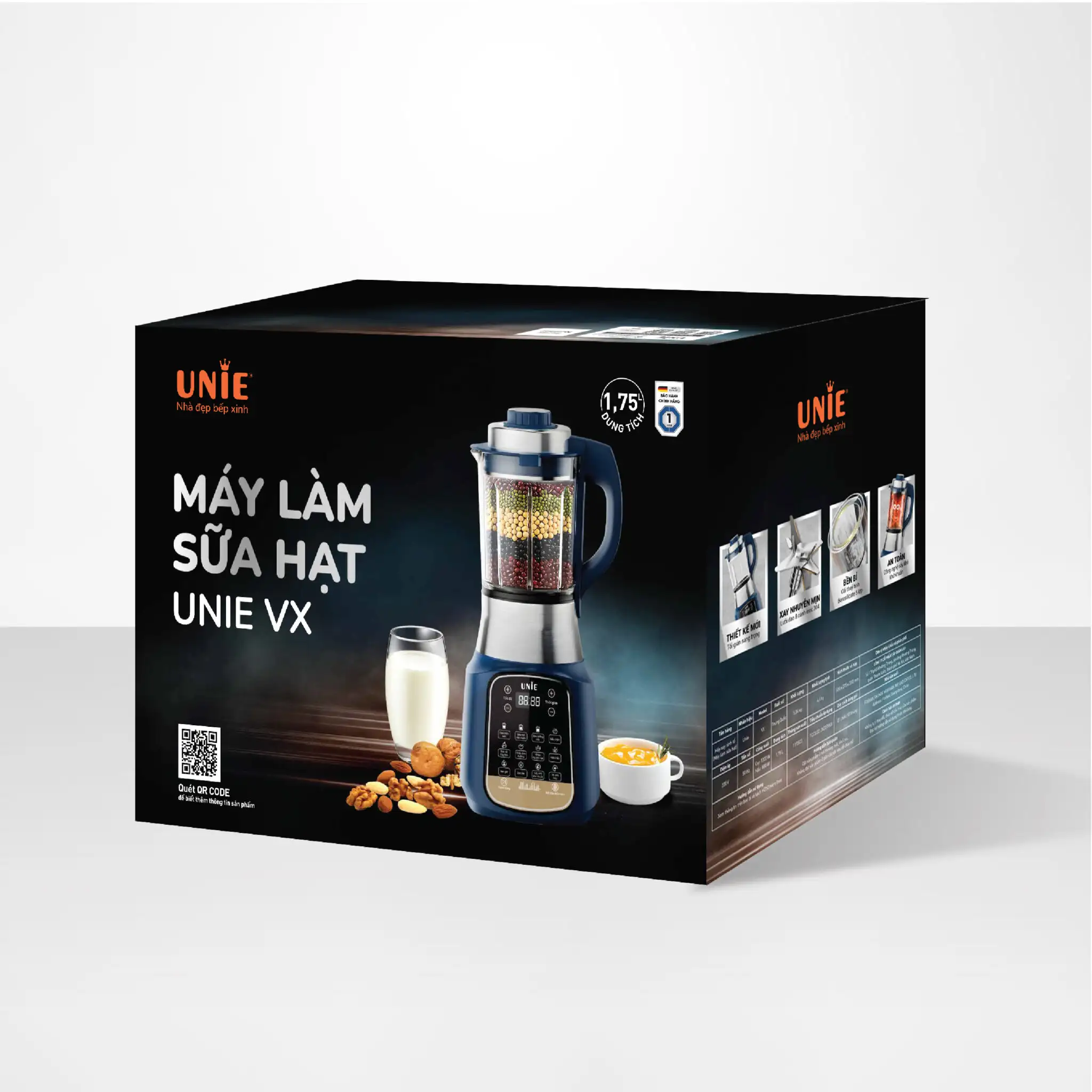 Hộp Máy Làm Sữa Hạt Unie Vx