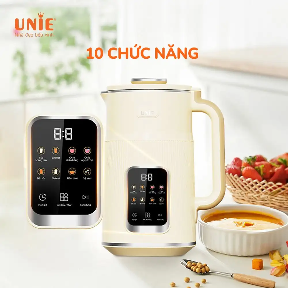 Máy Làm Sữa Hạt Unie Umb12 10 Chức Năng Nấu