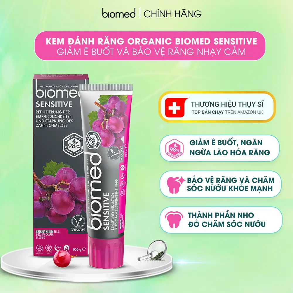 Ưu điểm Kem đánh răng Biomed Sensitive