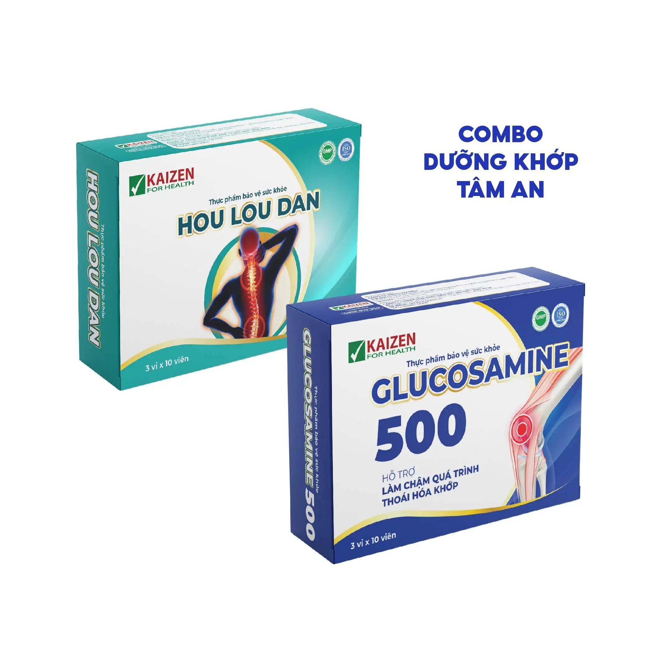 Combo thực phẩm bảo vệ sức khỏe dưỡng khớp tâm an