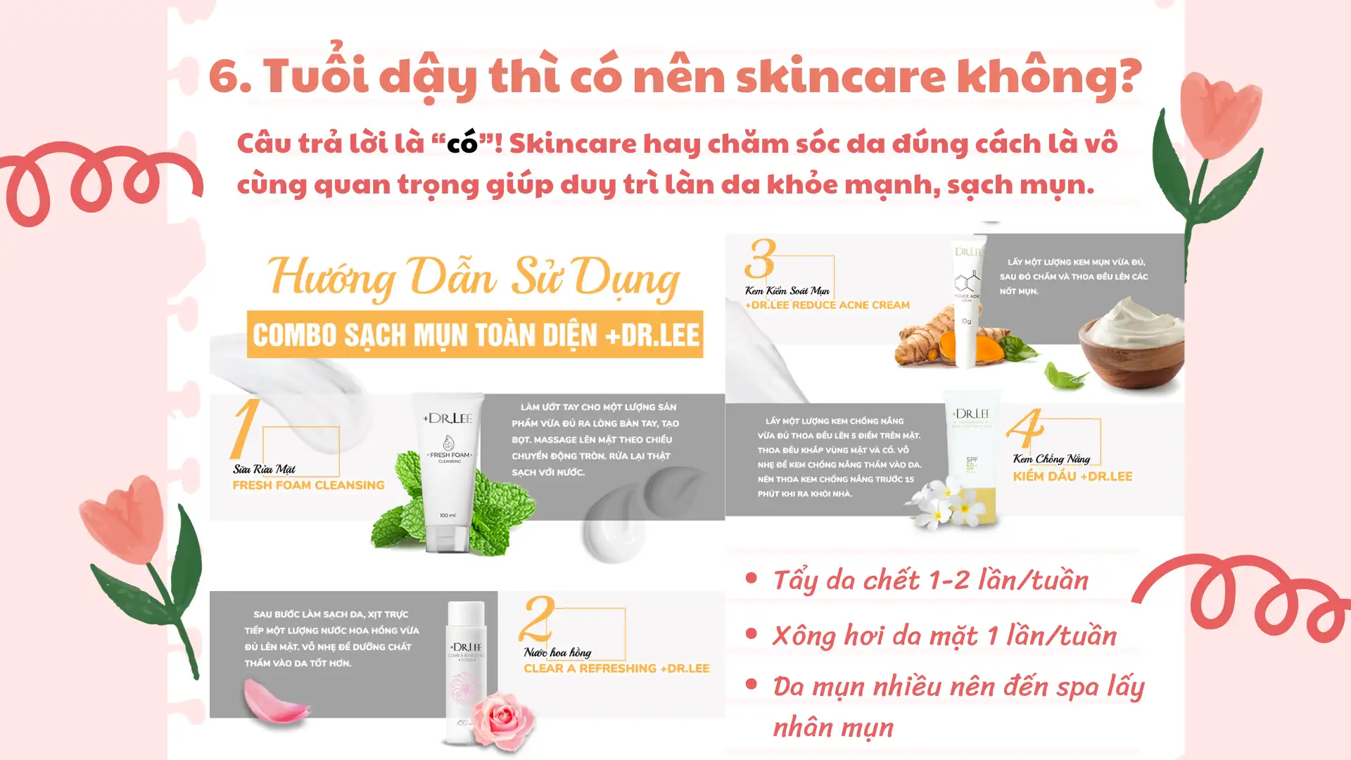 Kem dưỡng mờ thâm mụn, hỗ trợ dưỡng sáng da +Dr.Lee Reduce Acne Cream 10g