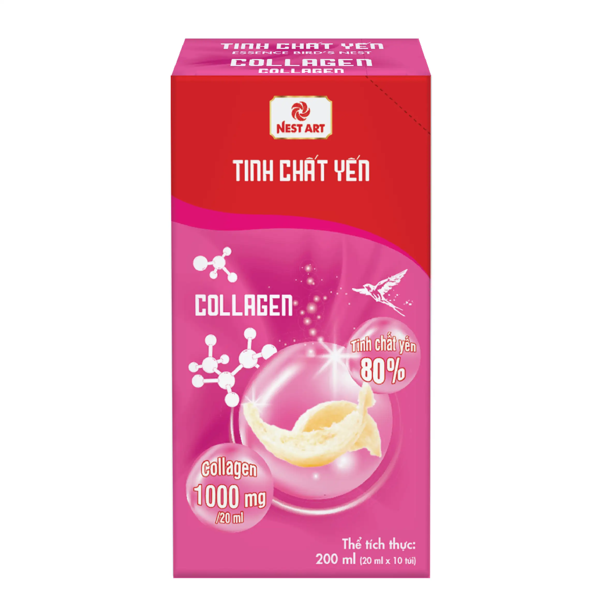 Tinh chất yến collagen (hộp 10 gói x 20ml)