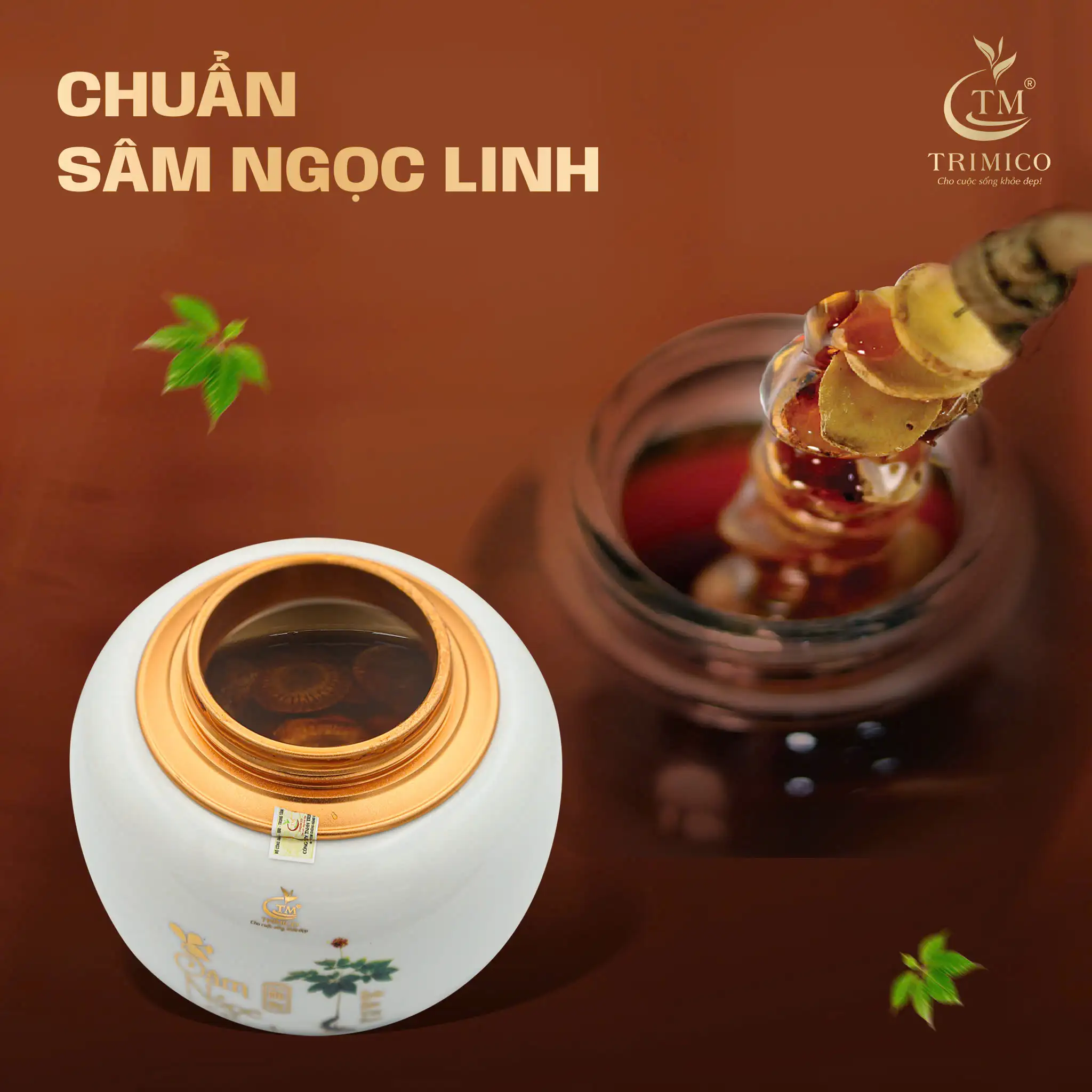 Sâm Ngọc Linh Thái Lát Ngâm Mật Ong Trimico