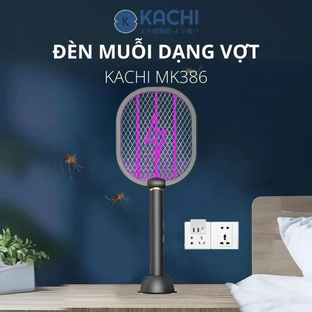 Vợt Bắt Muỗi Tự động Có đèn Kachi MK386