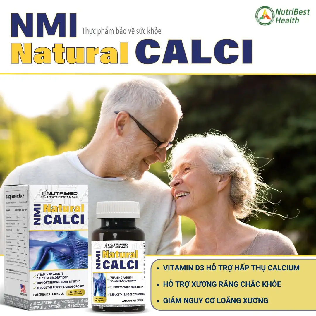 NMI Natural Calci 60 viên/ hộp