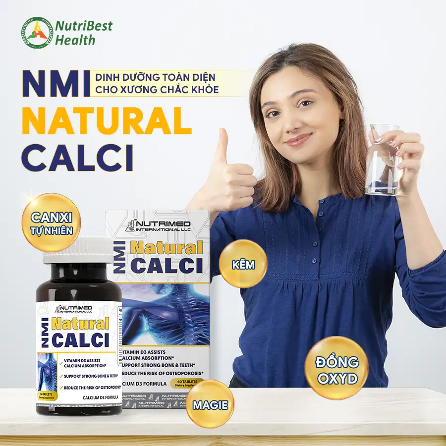 NMI Natural Calci 60 viên/ hộp