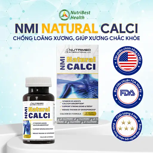 NMI Natural Calci 60 viên/ hộp