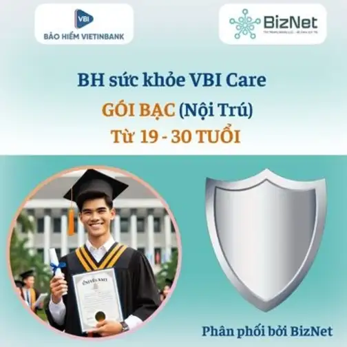 BH Sức Khoẻ VBI Care BẠC 19 30 Tuổi (nội Trú)