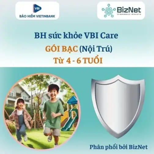 BH Sức Khoẻ VBI Care BẠC 4 6 Tuổi (nội Trú)