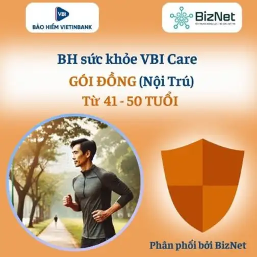 BH Sức Khoẻ VBI Care ĐỒNG 41 50 Tuổi (nội Trú)