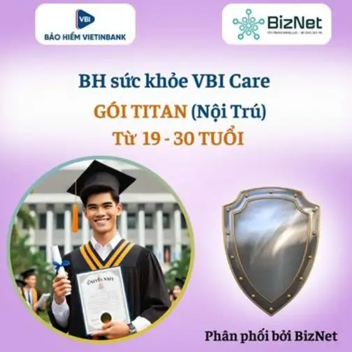 BH Sức Khoẻ VBI Care TITAN 19 30 Tuổi (nội Trú)