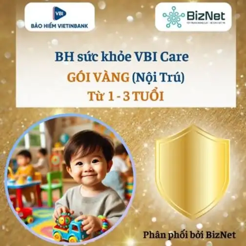 BH Sức Khoẻ VBI Care VÀNG 1 3 Tuổi (nội Trú)