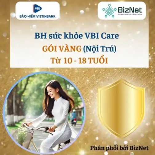 BH Sức Khoẻ VBI Care VÀNG 10 18 Tuổi (nội Trú)