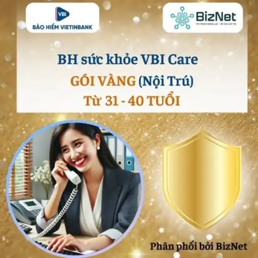 BH Sức Khoẻ VBI Care VÀNG 31 40 Tuổi (nội Trú)