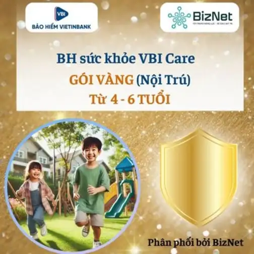 BH Sức Khoẻ VBI Care VÀNG 4 6 Tuổi (nội Trú)